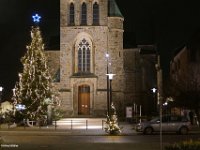Weihnachtsdeko Kirche Ortskern2020 Weihnachtsdeko im Ortskern zu Coronazeiten Â©Alfred Moeller
