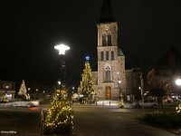 Weihnachtsdeko Kirche Ortskern2020 Weihnachtsdeko im Ortskern zu Coronazeiten Â©Alfred Moeller