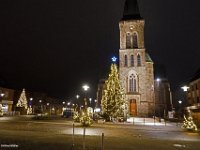 Weihnachtsdeko Kirche Ortskern2020 Weihnachtsdeko im Ortskern zu Coronazeiten Â©Alfred Moeller